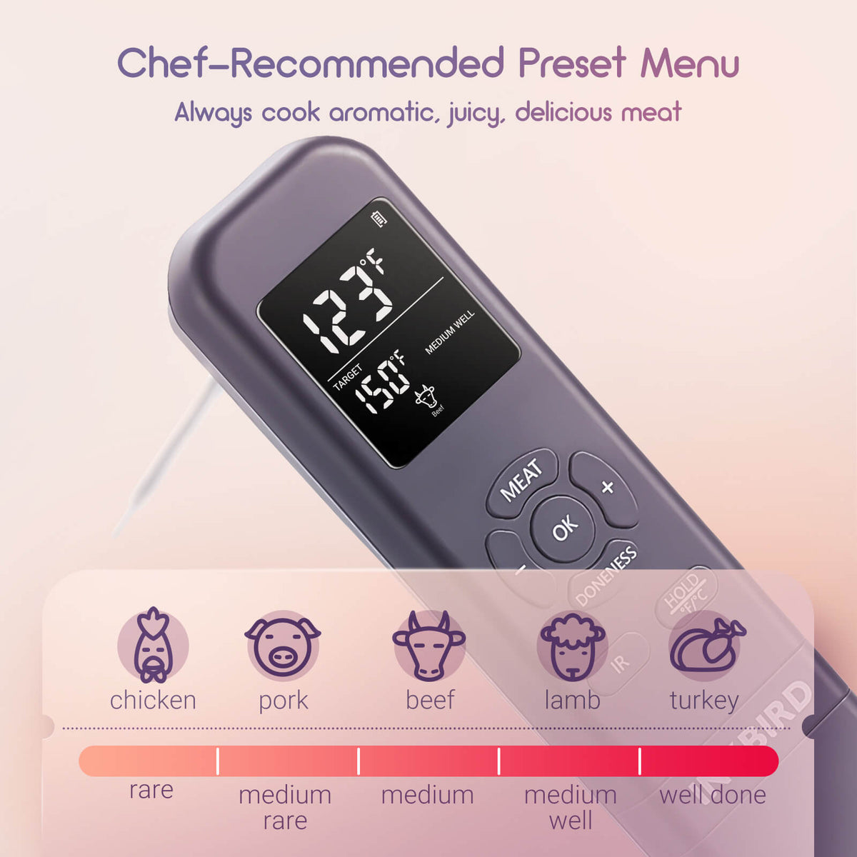 3 - in - 1 Instant Read Thermometer IHT - 1M - INKBIRD