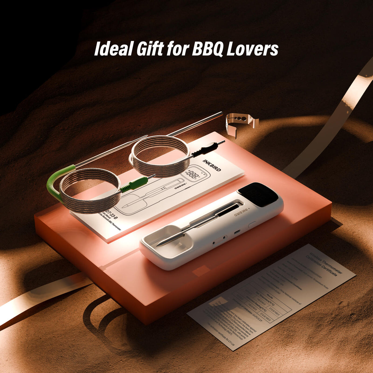 Wireless & Wired Dual-Use Meat Thermometer INDT-33-B
