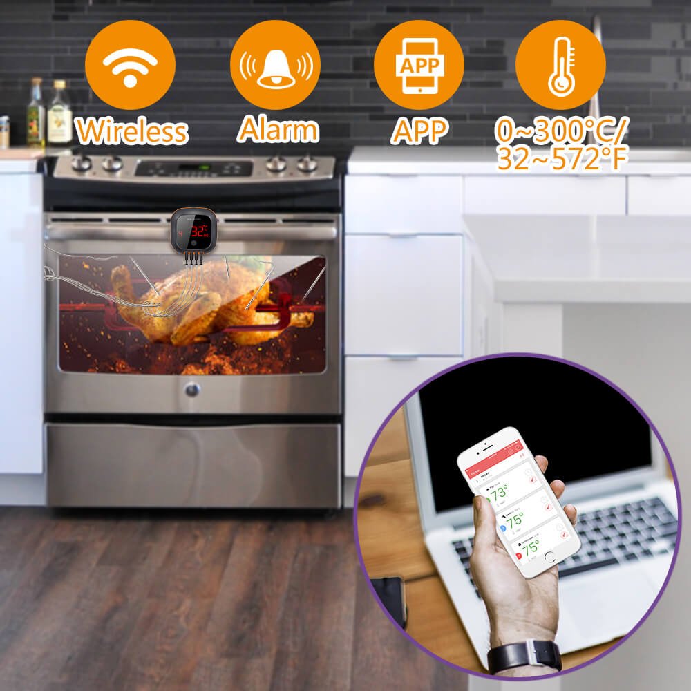 Bluetooth BBQ Thermometer IBT - 4XS - INKBIRD