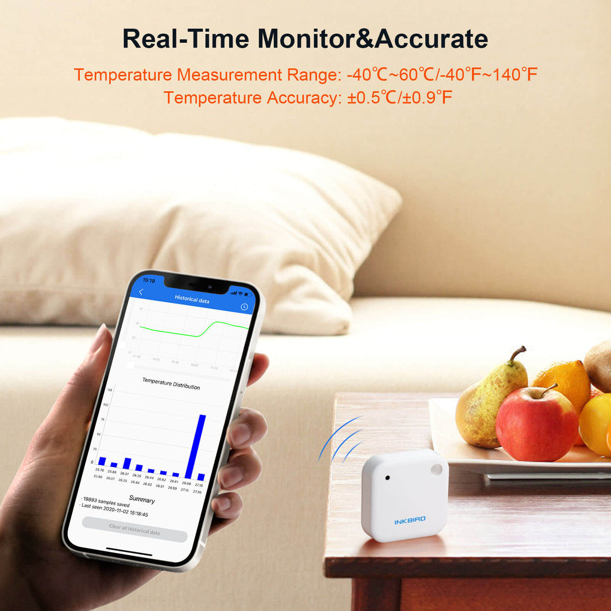Bluetooth Hygrometer Thermometer IBS - TH2 - INKBIRD
