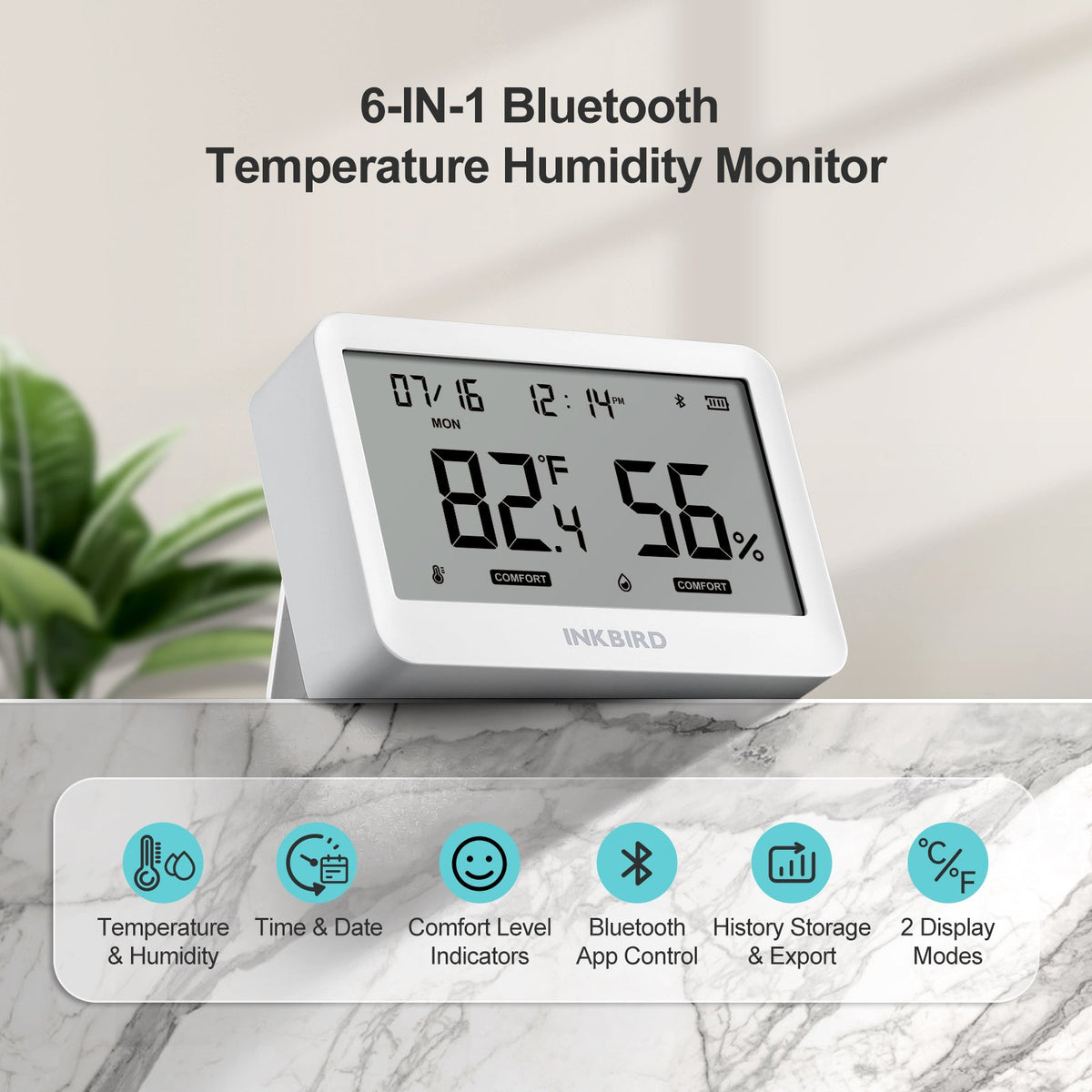 Bluetooth Hygrometer Thermometer ITH - 21 - B - INKBIRD