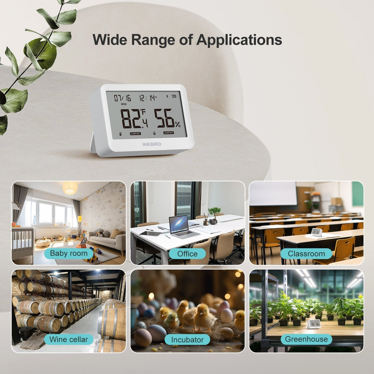 Bluetooth Hygrometer Thermometer ITH - 21 - B - INKBIRD