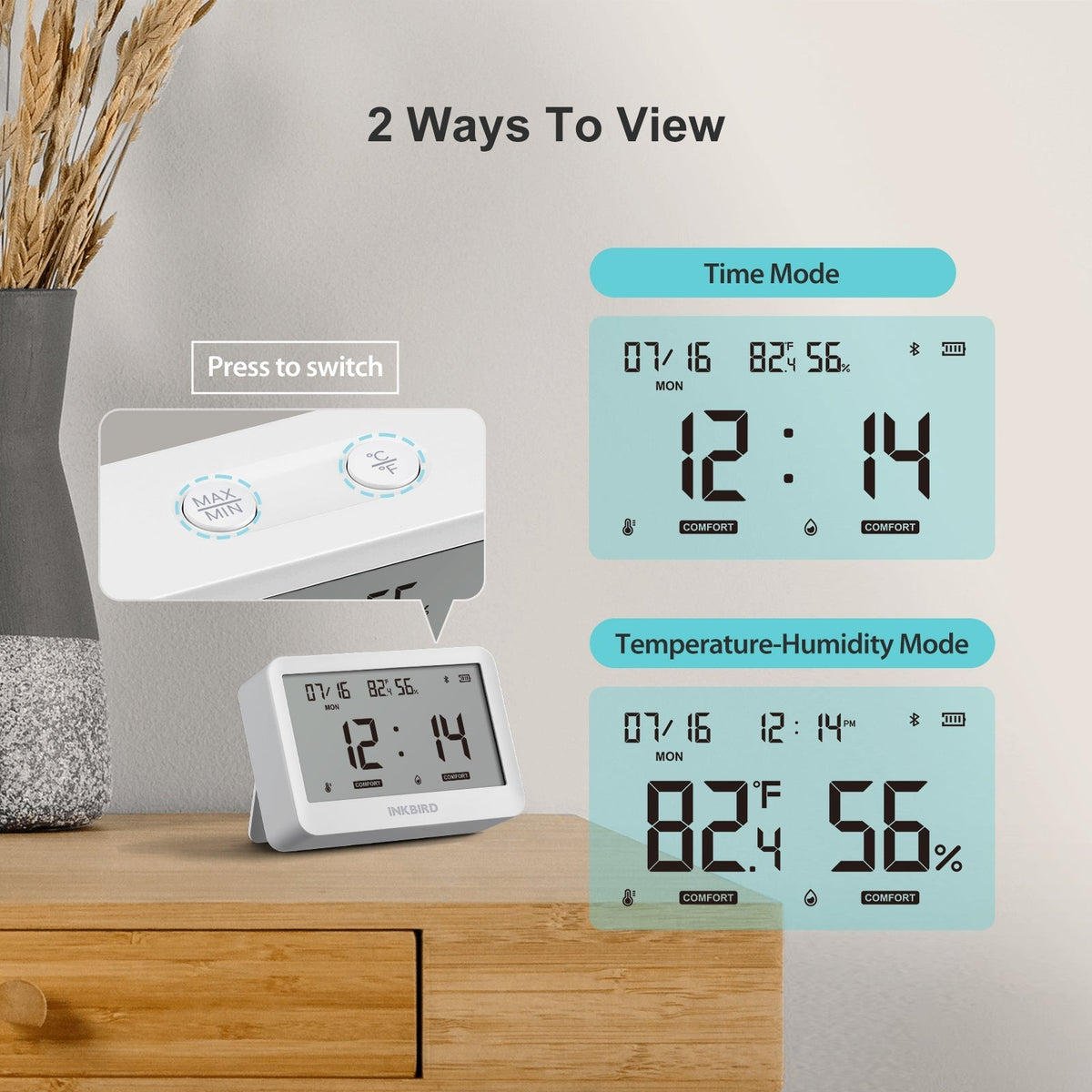 Bluetooth Hygrometer Thermometer ITH - 21 - B - INKBIRD