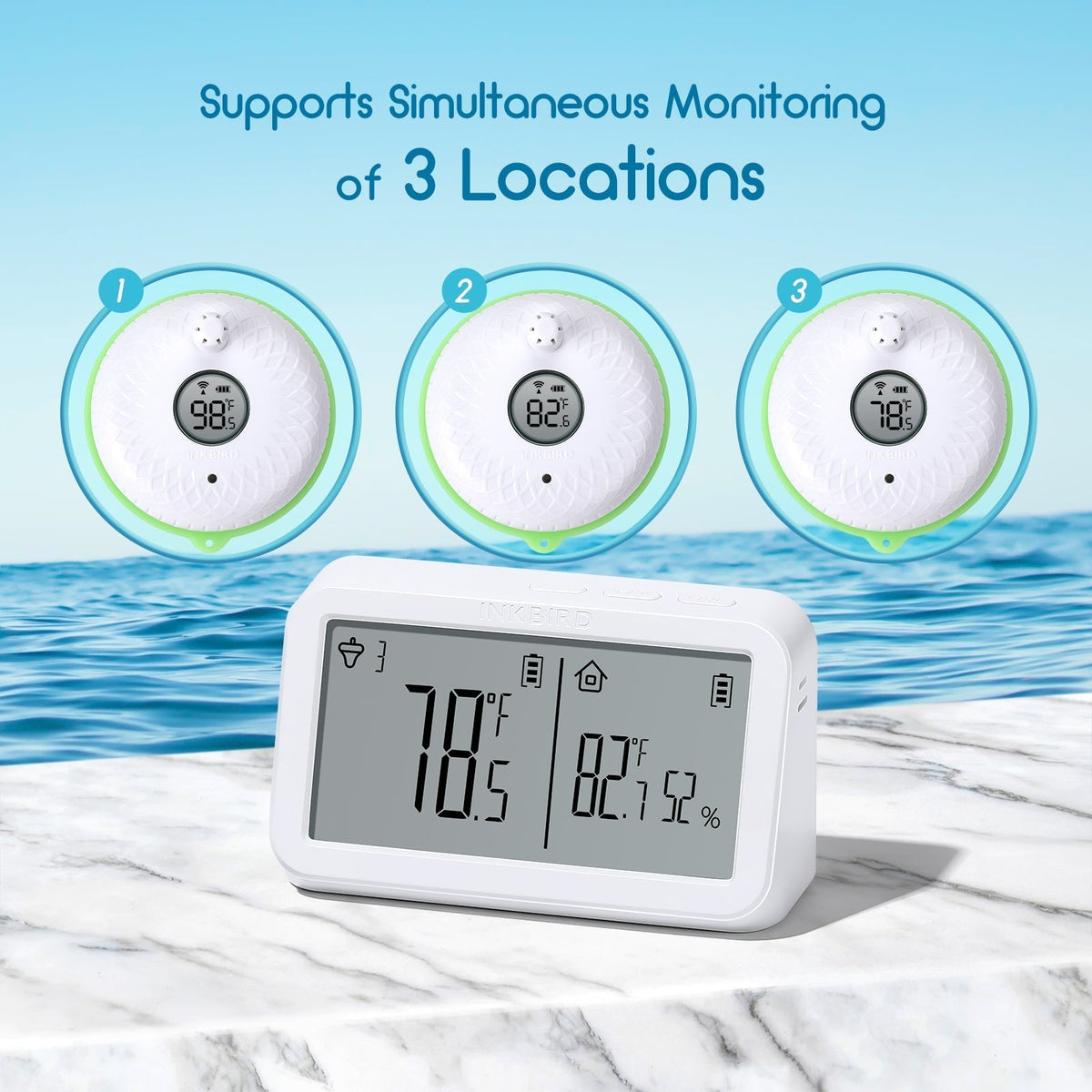 Remote Pool Thermometer Set IBS - P02R - INKBIRD