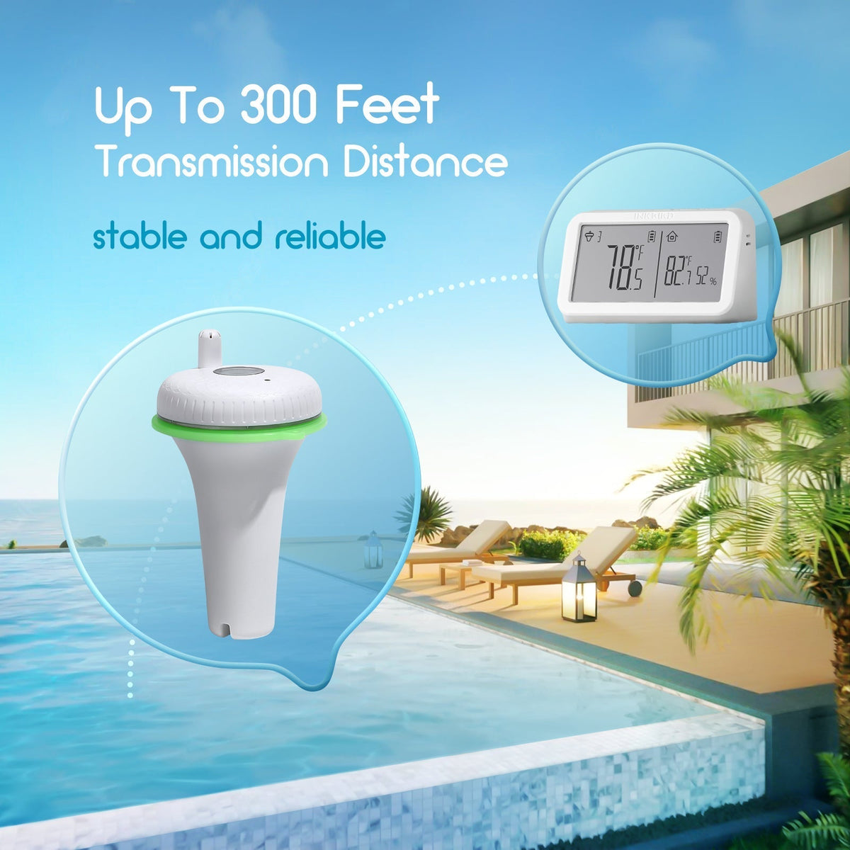 Remote Pool Thermometer Set IBS - P02R - INKBIRD