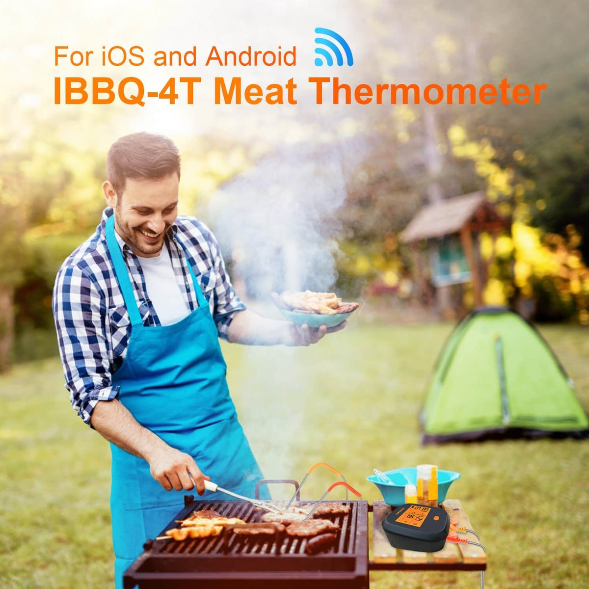 WiFi BBQ Thermometer IBBQ - 4T - INKBIRD