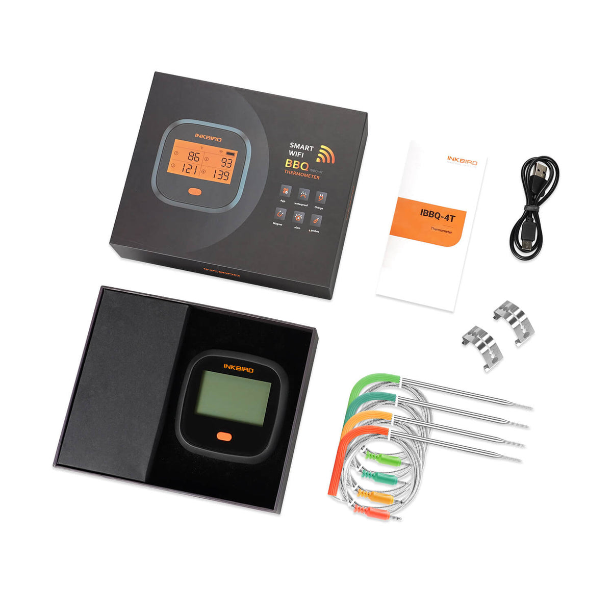 WiFi BBQ Thermometer IBBQ - 4T - INKBIRD
