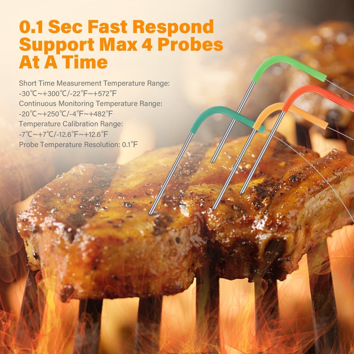 WiFi & Bluetooth BBQ Thermometer IBBQ - 4BW - INKBIRD