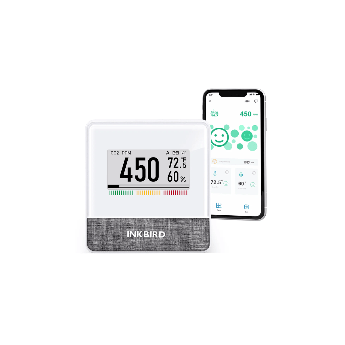 Wireless 4 - in - 1 Air Quality Monitor IAM - T1 - INKBIRD