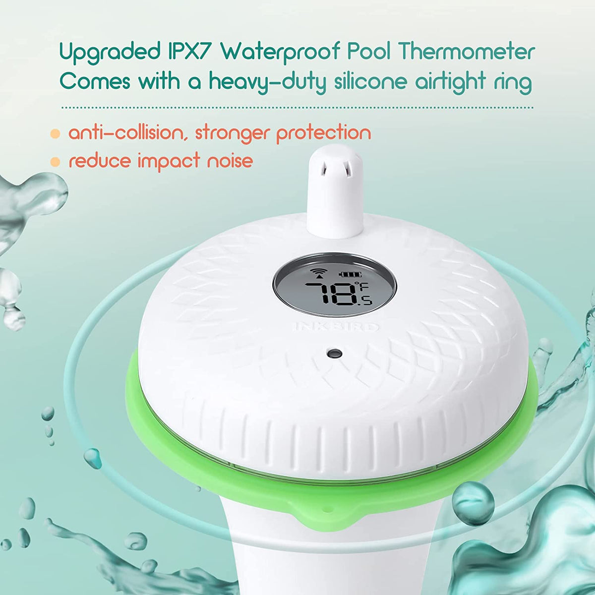 Wireless Pool Thermometer Set IBS - P02R with WIFI Gateway IBS - M2 - INKBIRD