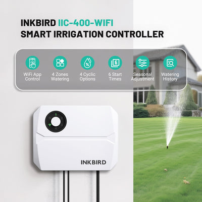 4 - Zone Sprinkler Controller IIC - 400 - WIFI - INKBIRD
