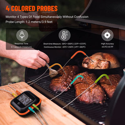Bluetooth BBQ Thermometer IBT - 24S - INKBIRD