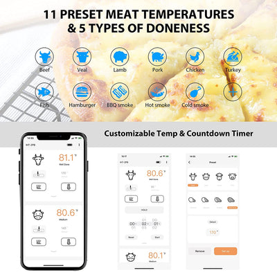 Bluetooth Instant Read Thermometer IHT - 2PB - INKBIRD