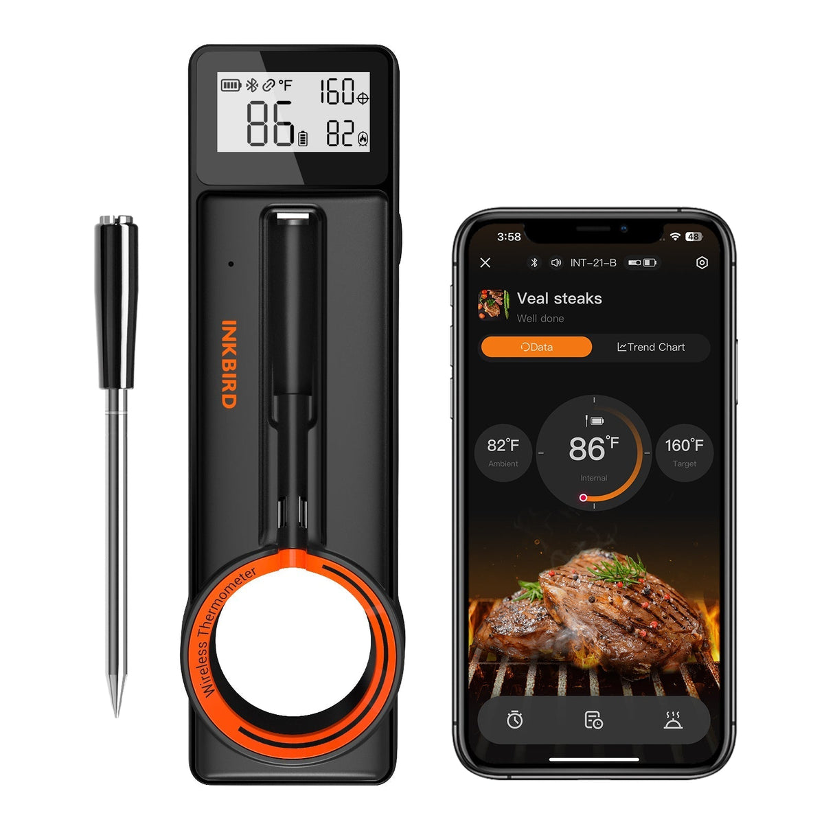 Bluetooth Meat Thermometer INT - 21 - B - INKBIRD