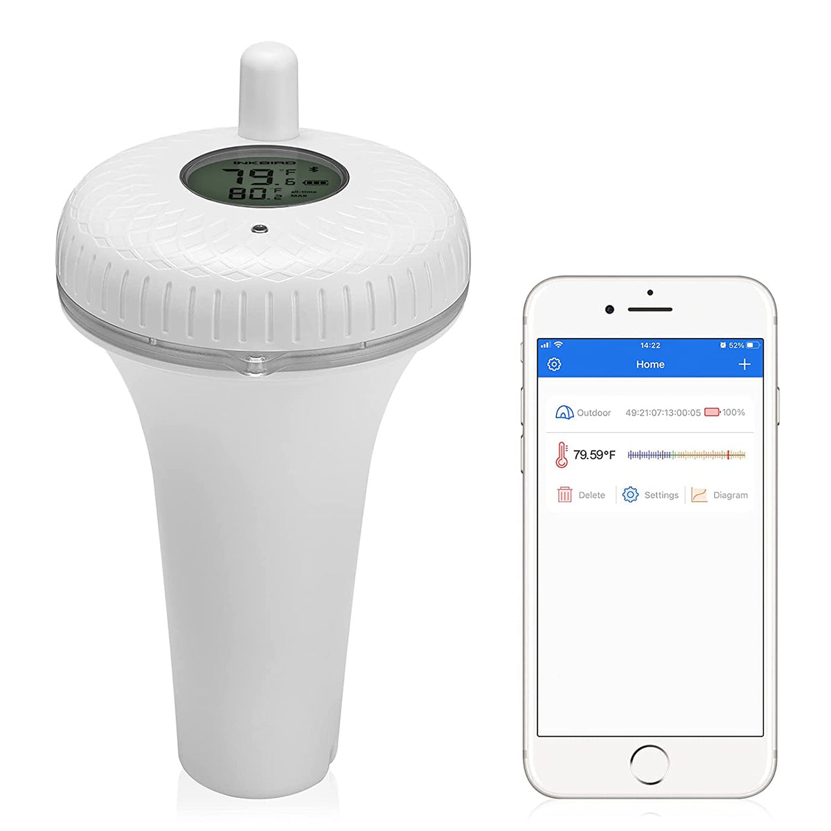 Bluetooth Pool Thermometer IBS - P01B - INKBIRD