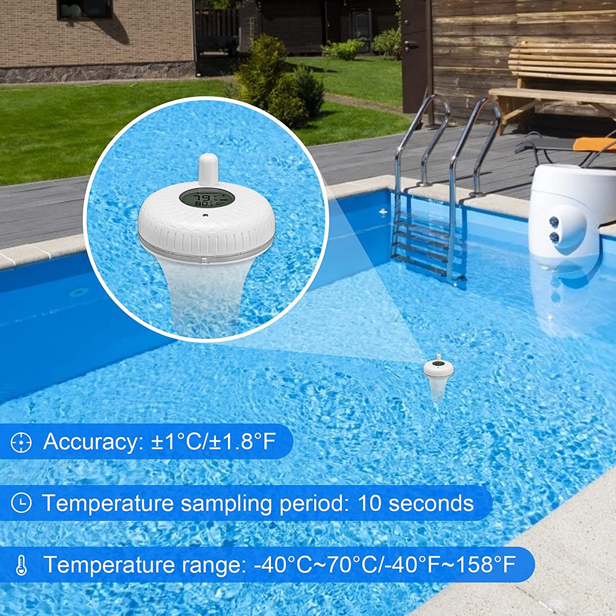 Bluetooth Pool Thermometer IBS - P01B - INKBIRD