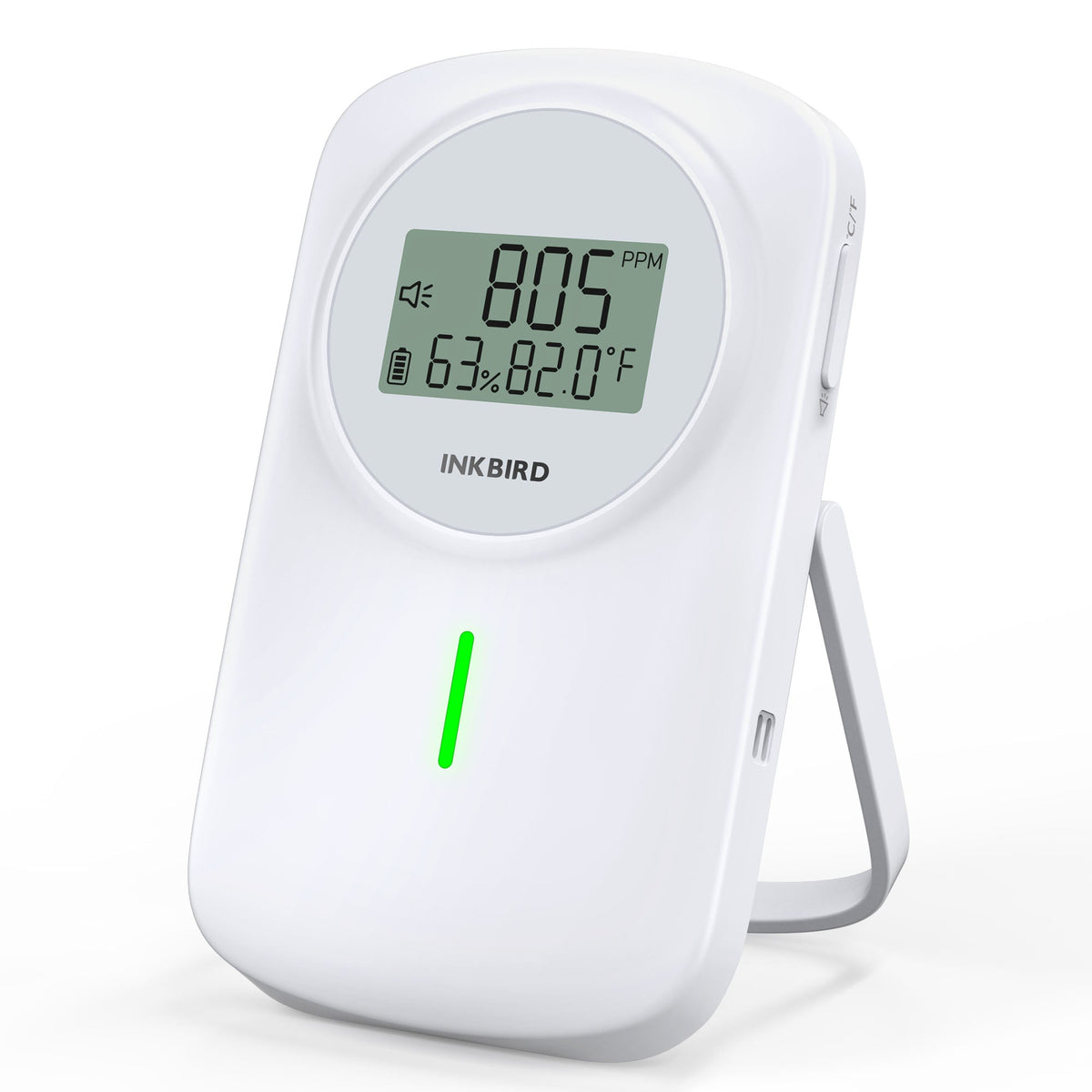 IAM-O2 Air Quality Monitor Side