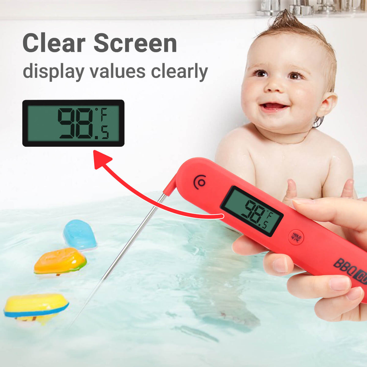 Inkbird BG - HH1C Foldable Digital Instant Read Cooking Food Thermometer - INKBIRD