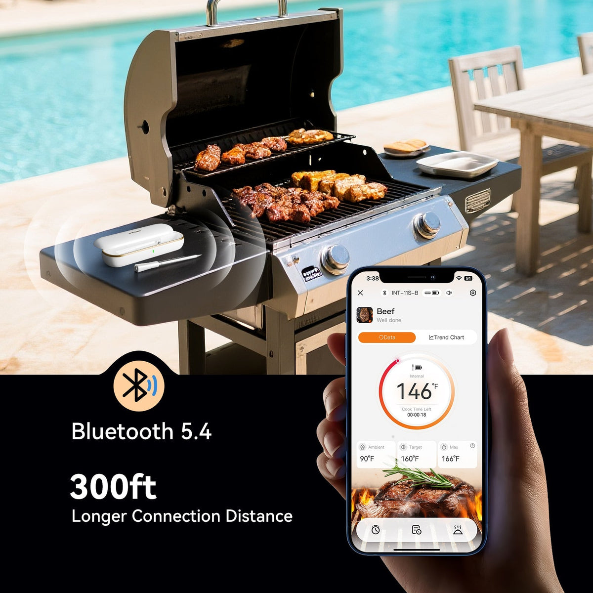 INT-11S-B Bluetooth Connection Distance