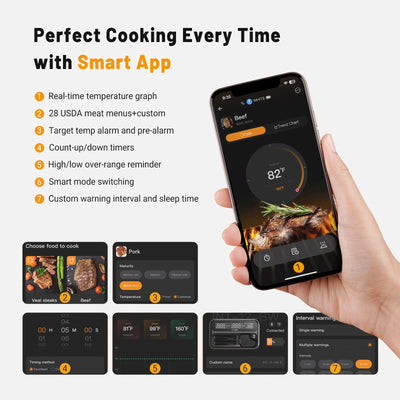 INT-12-BW White Smart Cooking App