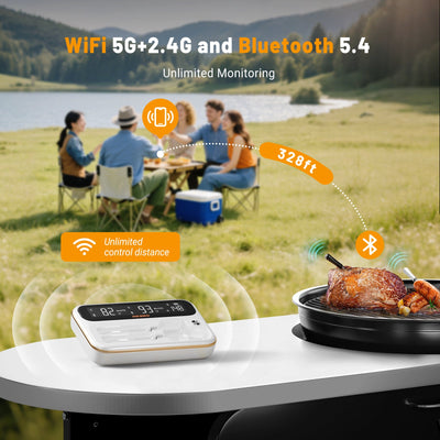 INT-12-BW White WiFi & Bluetooth Monitoring