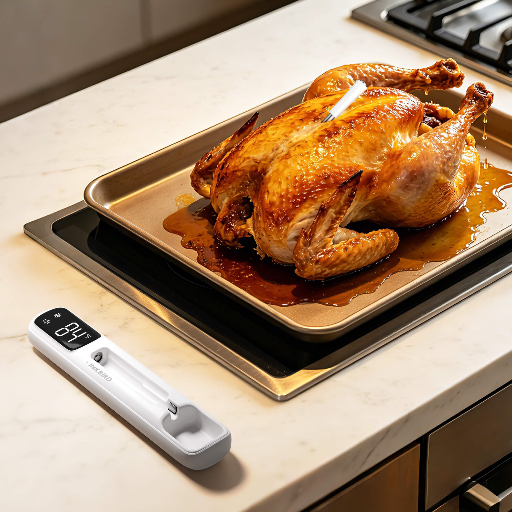 Monitoring Whole Chicken Temp with INT-11I-B