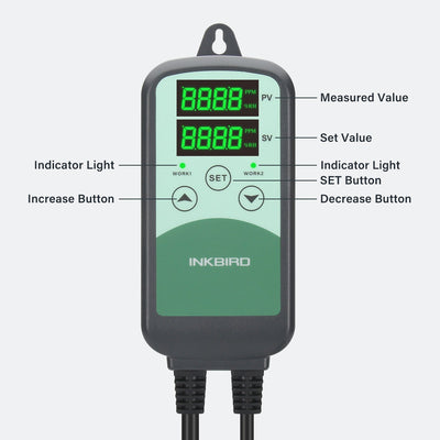 Programmable CO2 Controller with S01 Sensor ICC - 500T - INKBIRD