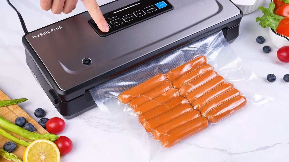 Press the Vacuum and Seal Button