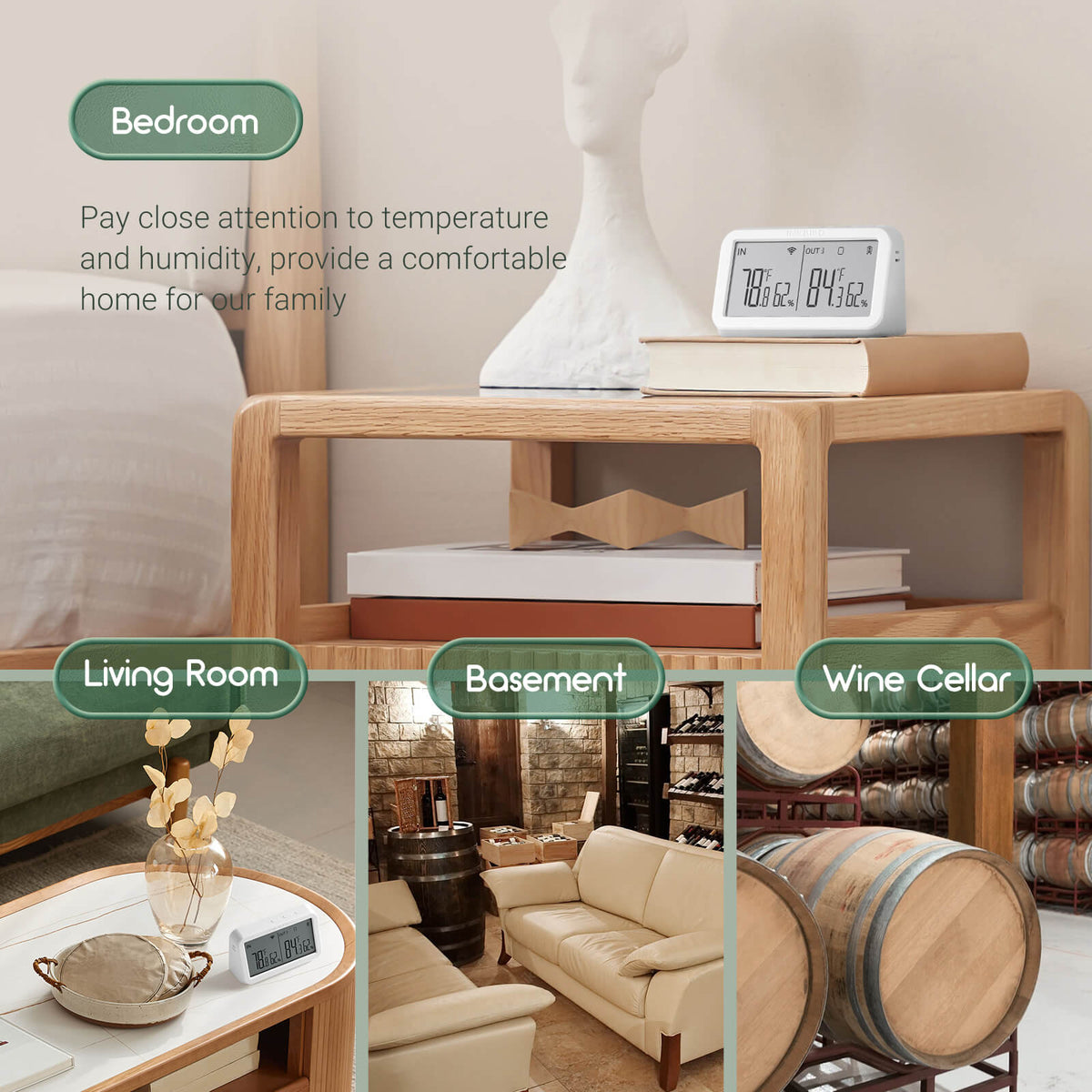 Wi - Fi Gateway w/ Temperature & Humidity Sensor IBS - M2 - INKBIRD