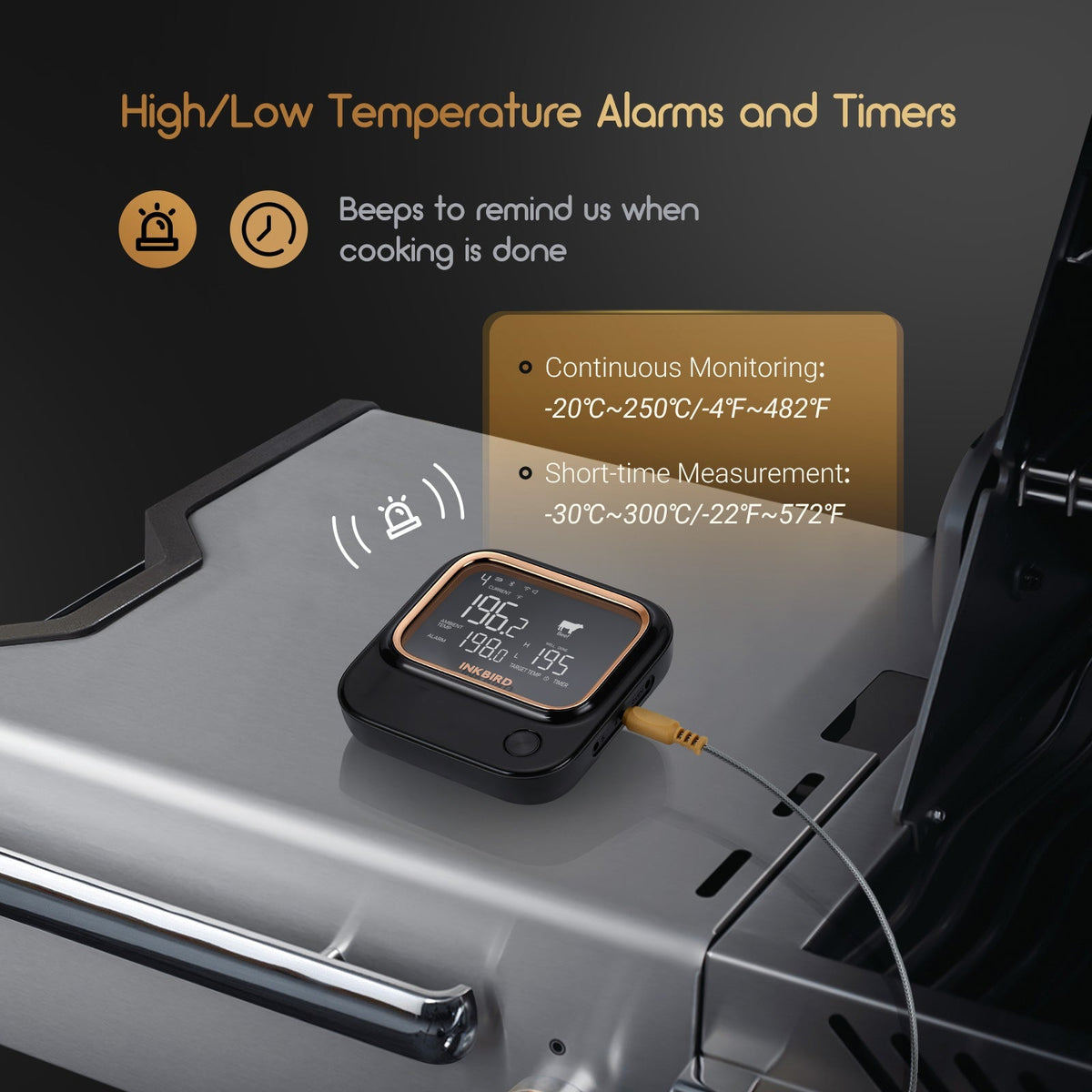 WiFi & Bluetooth BBQ Thermometer IBT - 26S - INKBIRD