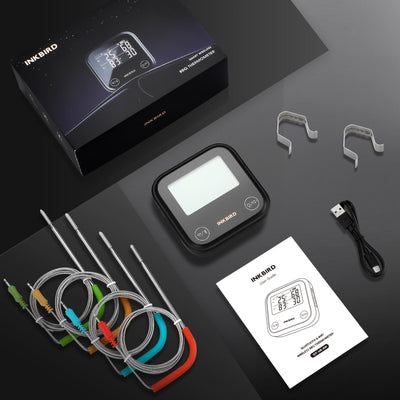WiFi & Bluetooth BBQ Thermometer IDT - 34E - BW - INKBIRD