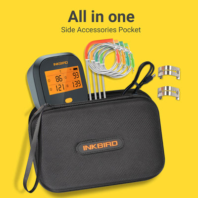 WiFi Grill Thermometer IBBQ - 4T with Portable Case - INKBIRD